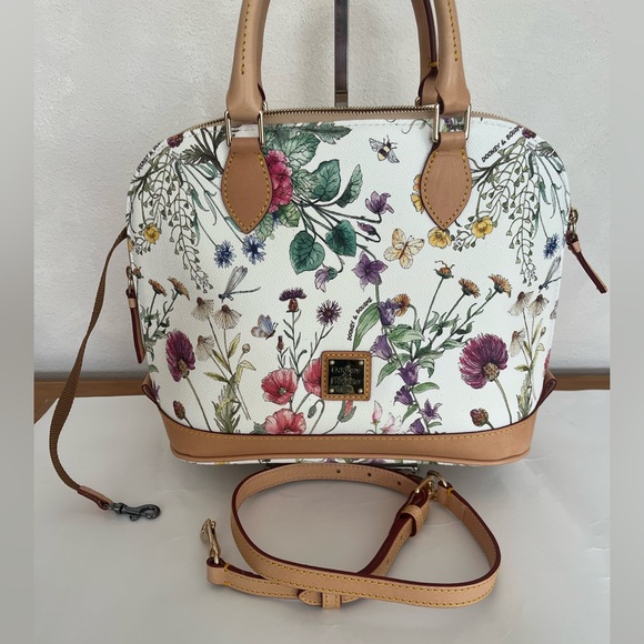 Dooney & Bourke Botanical Floral Satchel NWOT - Picture 7 of 8